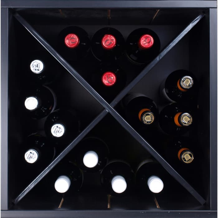 Renato » Black wooden wine racks » Perfect for HORECA | Wineandbarrels