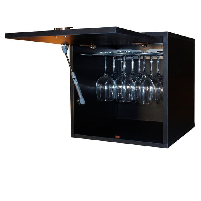 Renato » Black wooden wine racks » Perfect for HORECA | Wineandbarrels