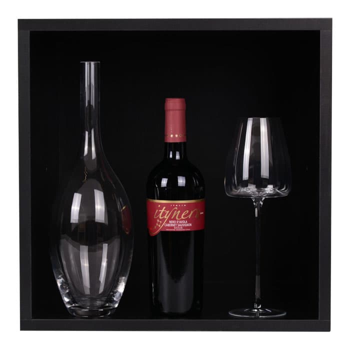 Renato » Black wooden wine racks » Perfect for HORECA | Wineandbarrels