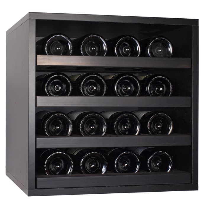 Renato » Black wooden wine racks » Perfect for HORECA | Wineandbarrels