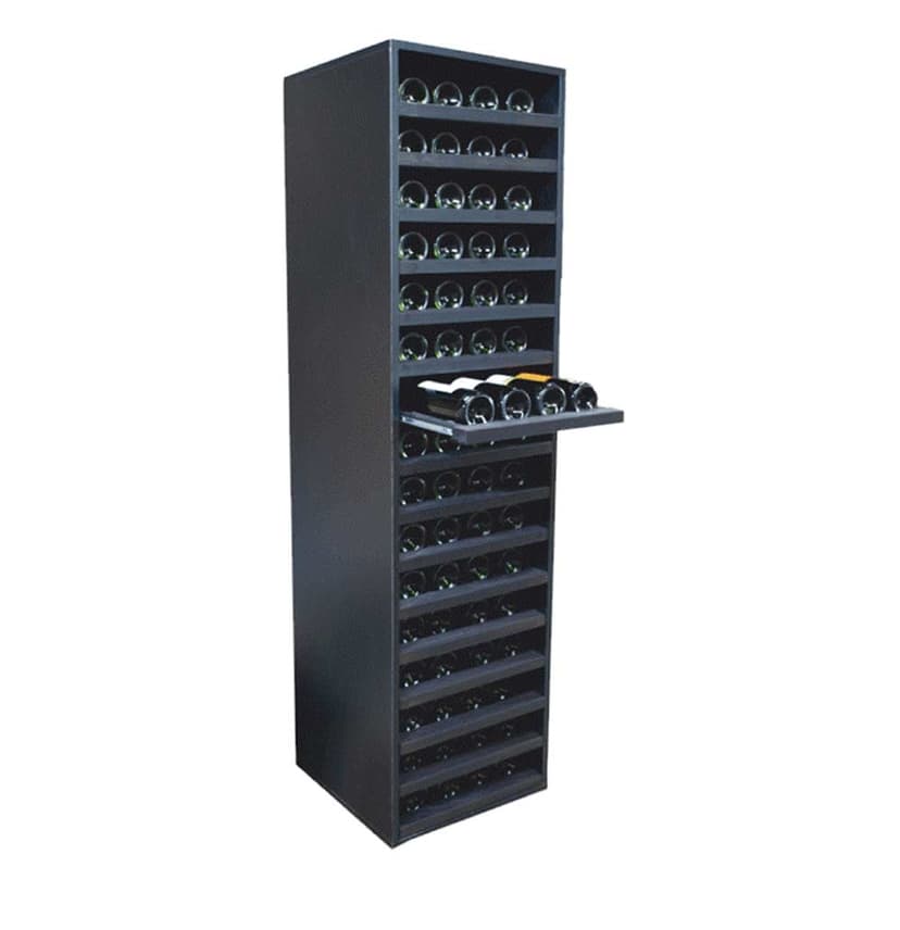 Renato » Black wooden wine racks » Perfect for HORECA | Wineandbarrels