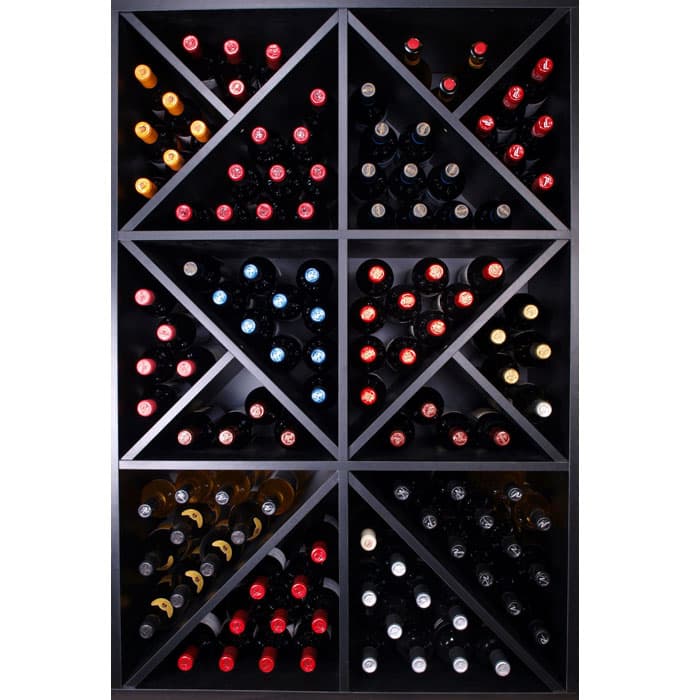 Renato » Black wooden wine racks » Perfect for HORECA | Wineandbarrels