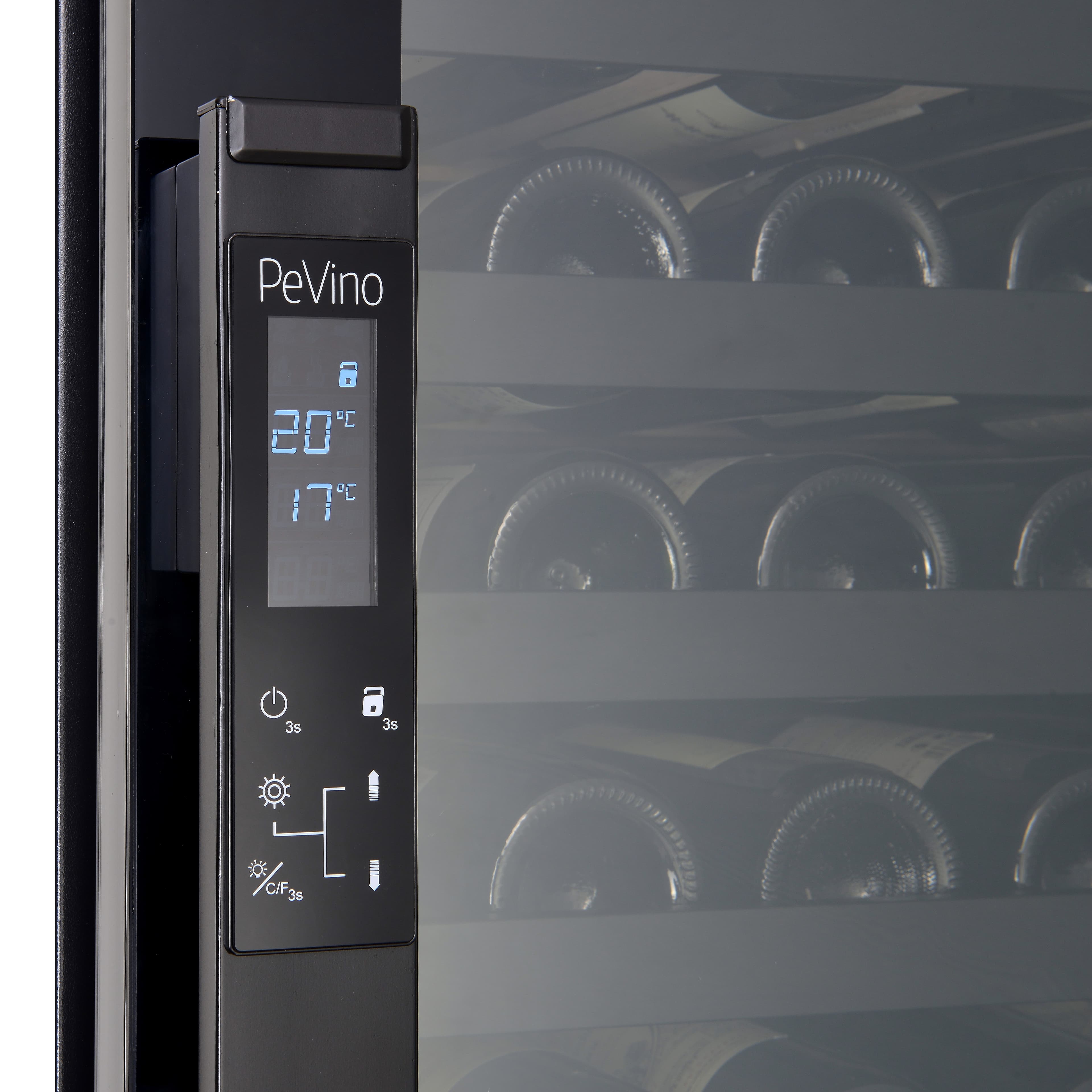 Imperial Giant 254 bottles - Dual zone - Black glass front