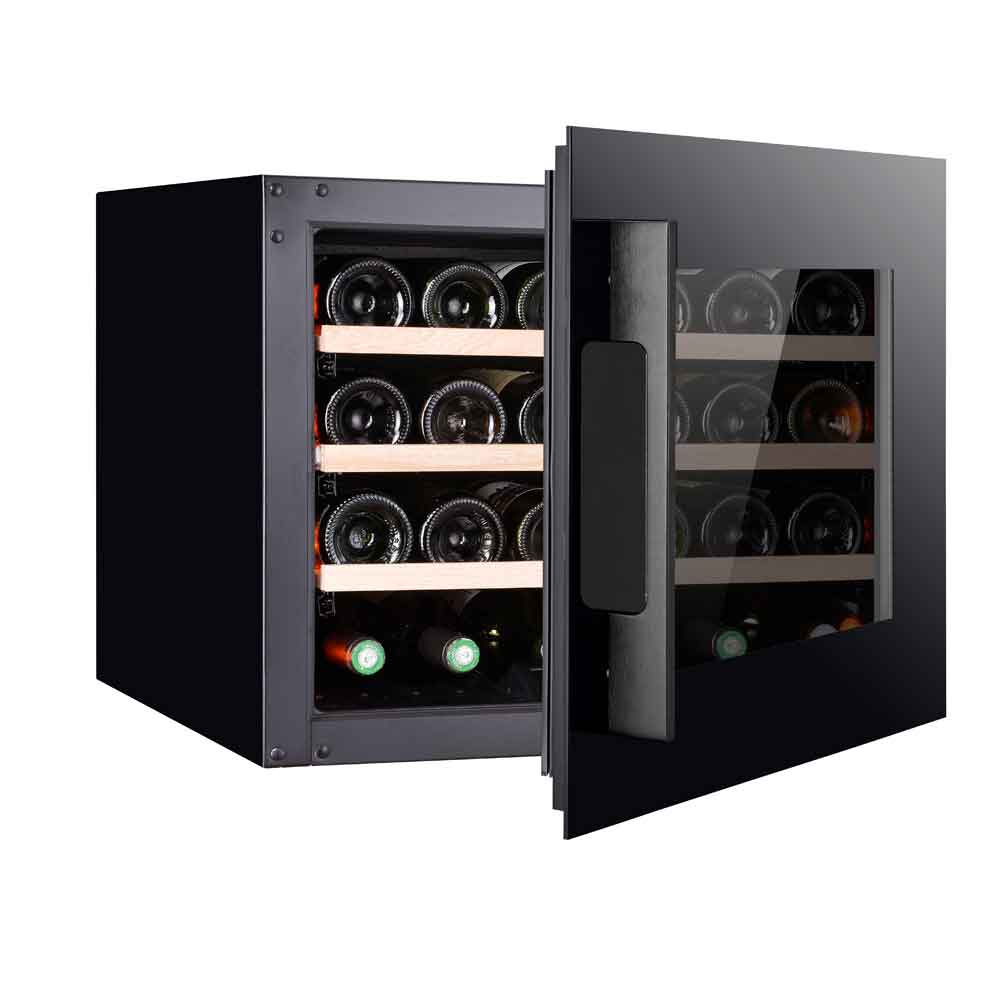 Majestic 24 bottles - Single zone - Black glass front - Integrated