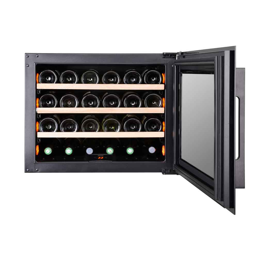 Majestic 24 bottles - Single zone - Black glass front - Integrated