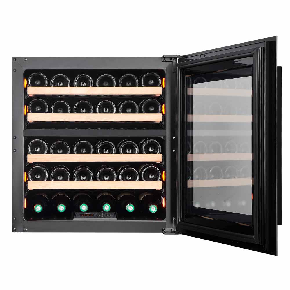 Majestic 30 bottles - 2 zones - Black - Integrated