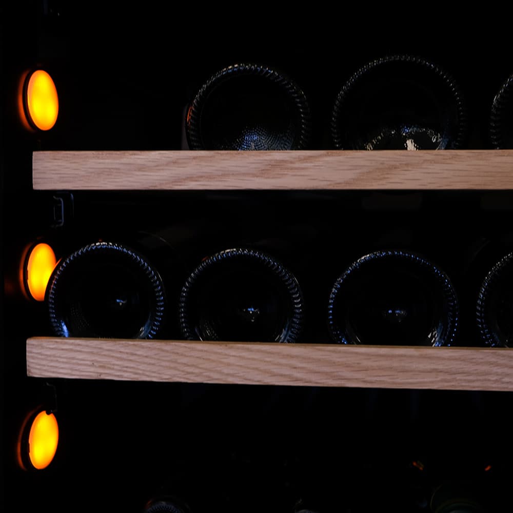 Majestic 42 bottles - Dual zone - Black glass front - Integrated