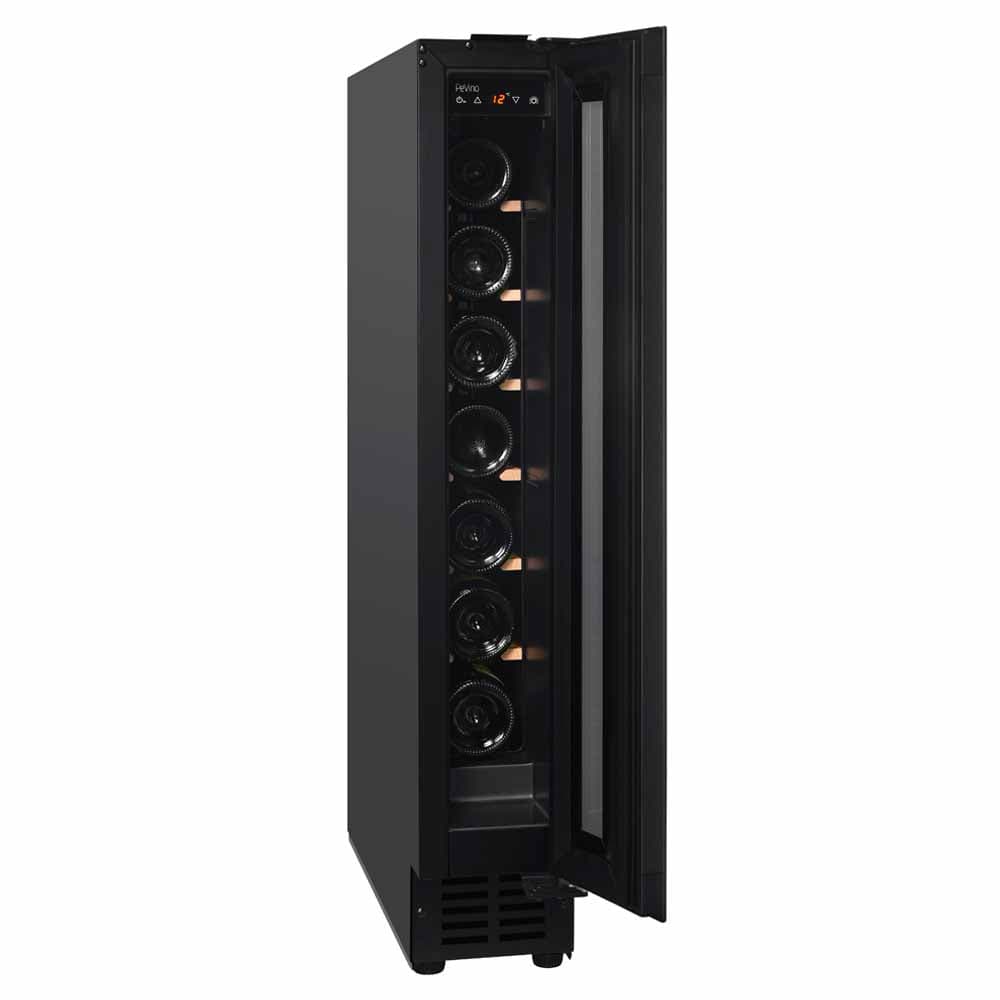 Noble 8 bottles - Single zone - Black glass front