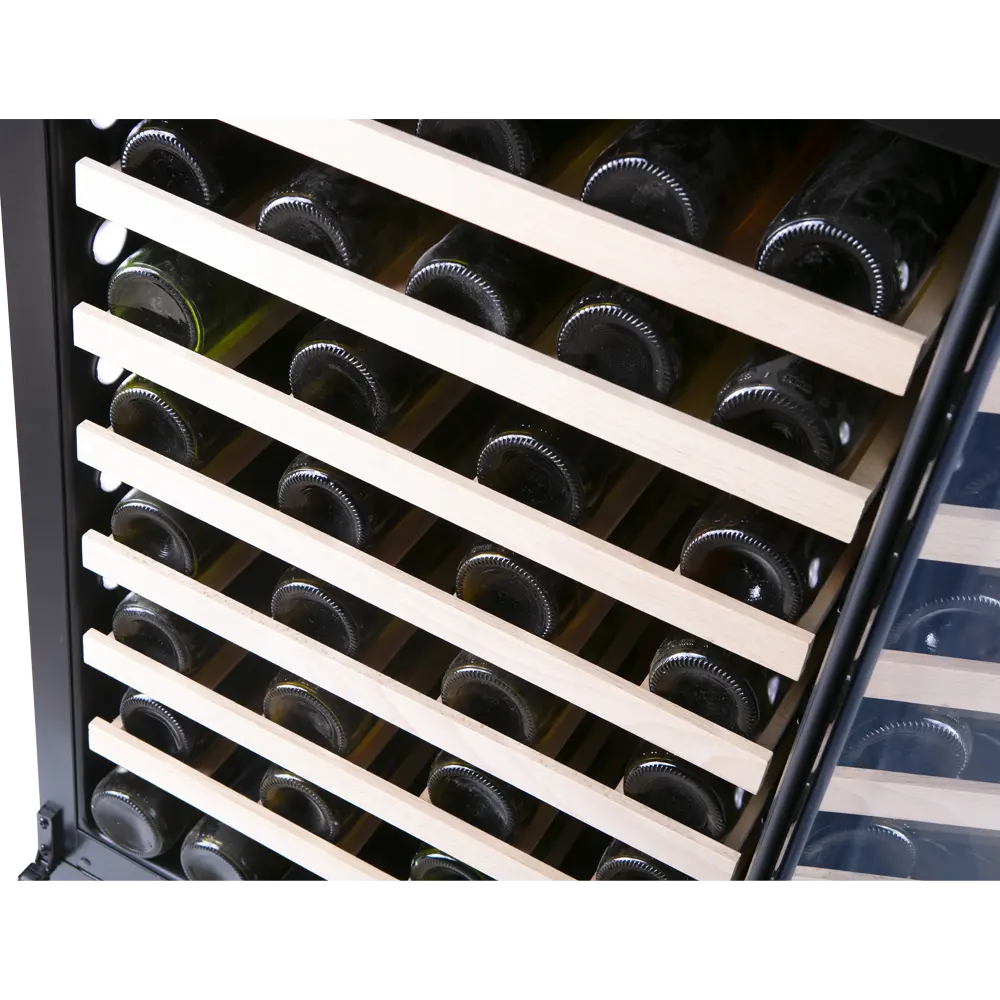 Majestic 96 bottles - 2 zones - Black glass front