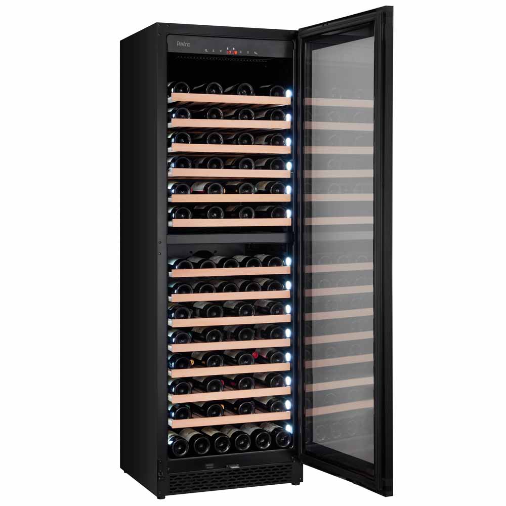 Majestic 96 bottles - 2 zones - Black glass front