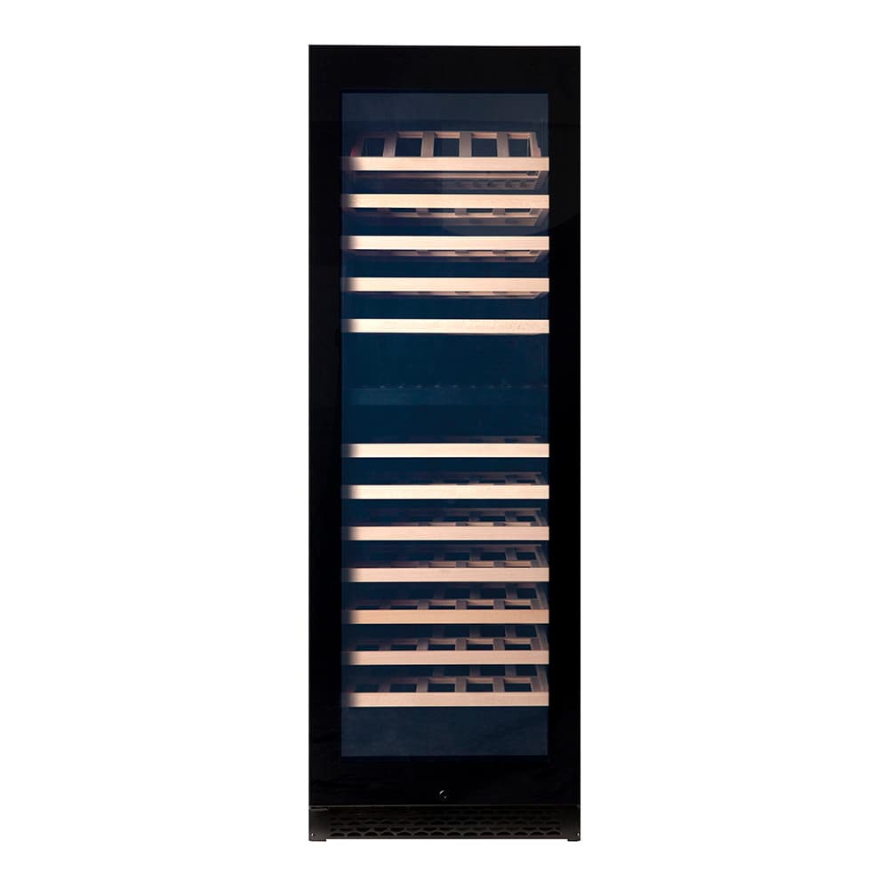 Majestic 150 bottles - 2 zones - Black glass front