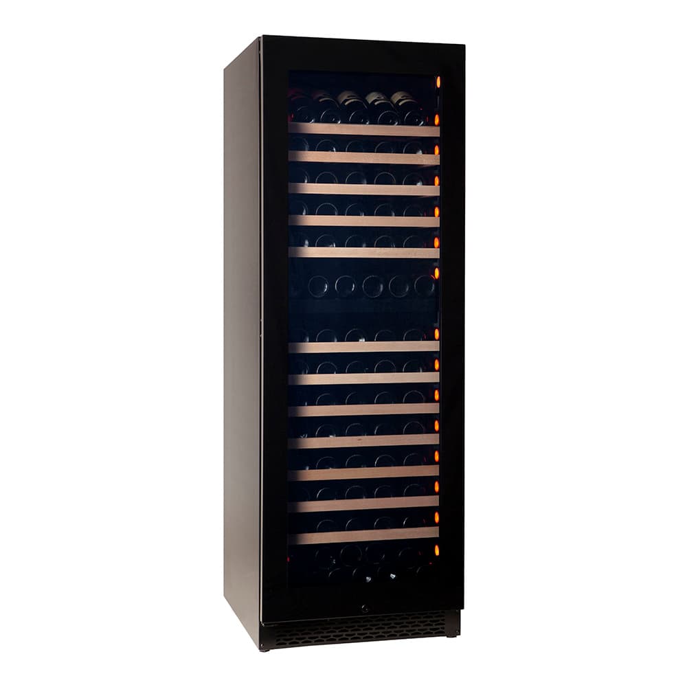 Majestic 150 bottles - 2 zones - Black glass front