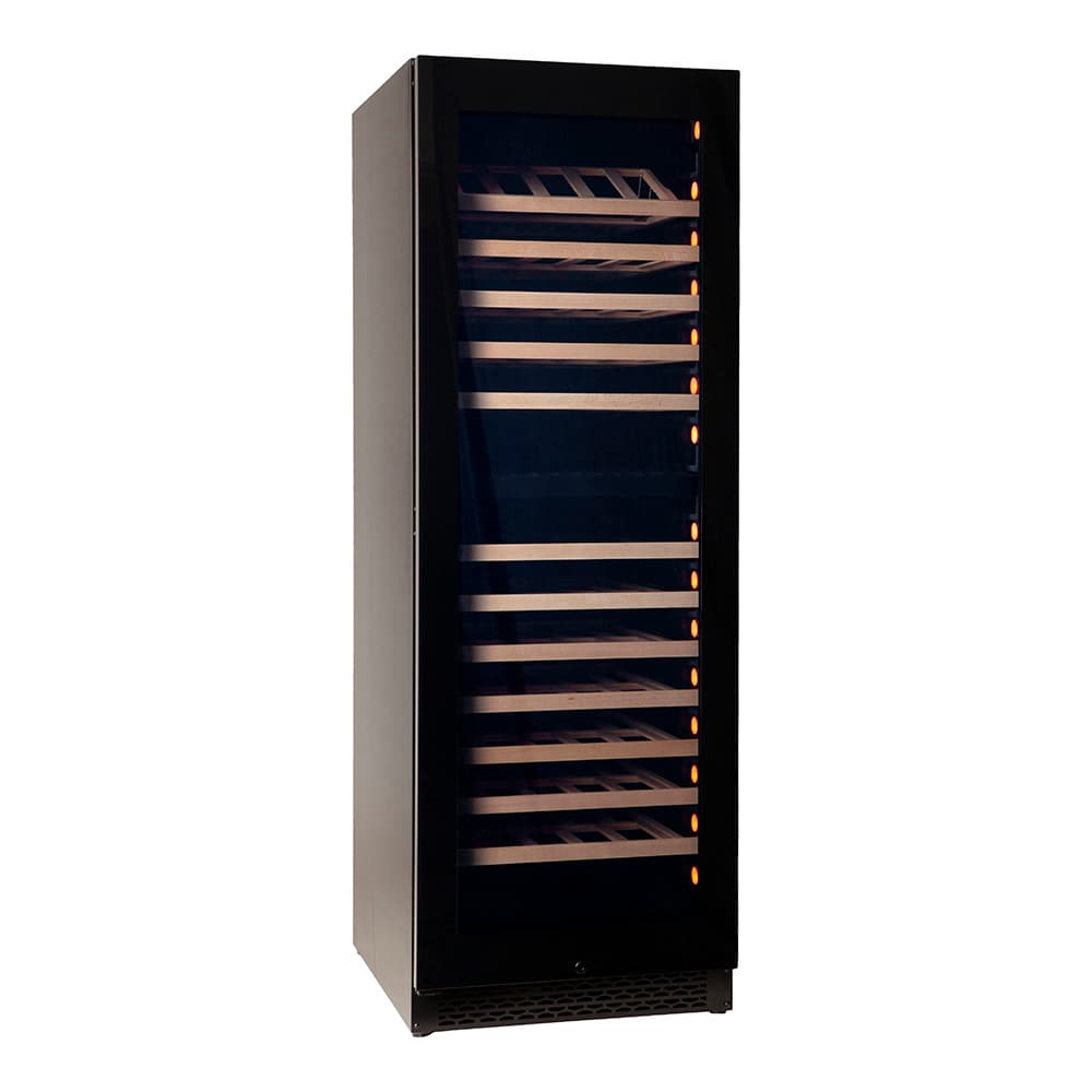 Majestic 150 bottles - 2 zones - Black glass front