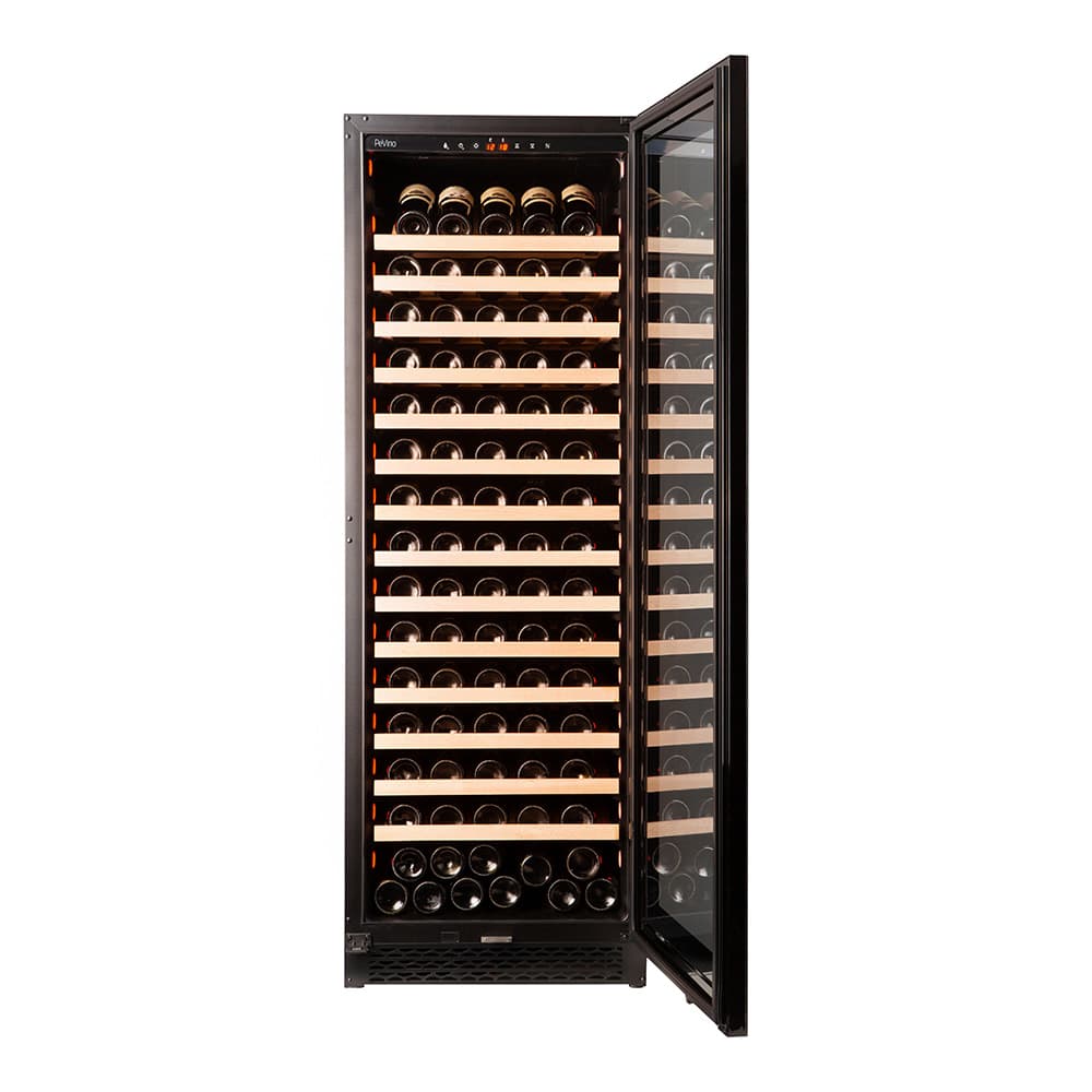 Majestic 159 bottles - 1 zone - Black glass front
