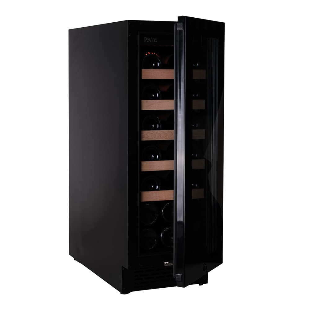 Majestic 20 bottles - Single zone - Black glass front