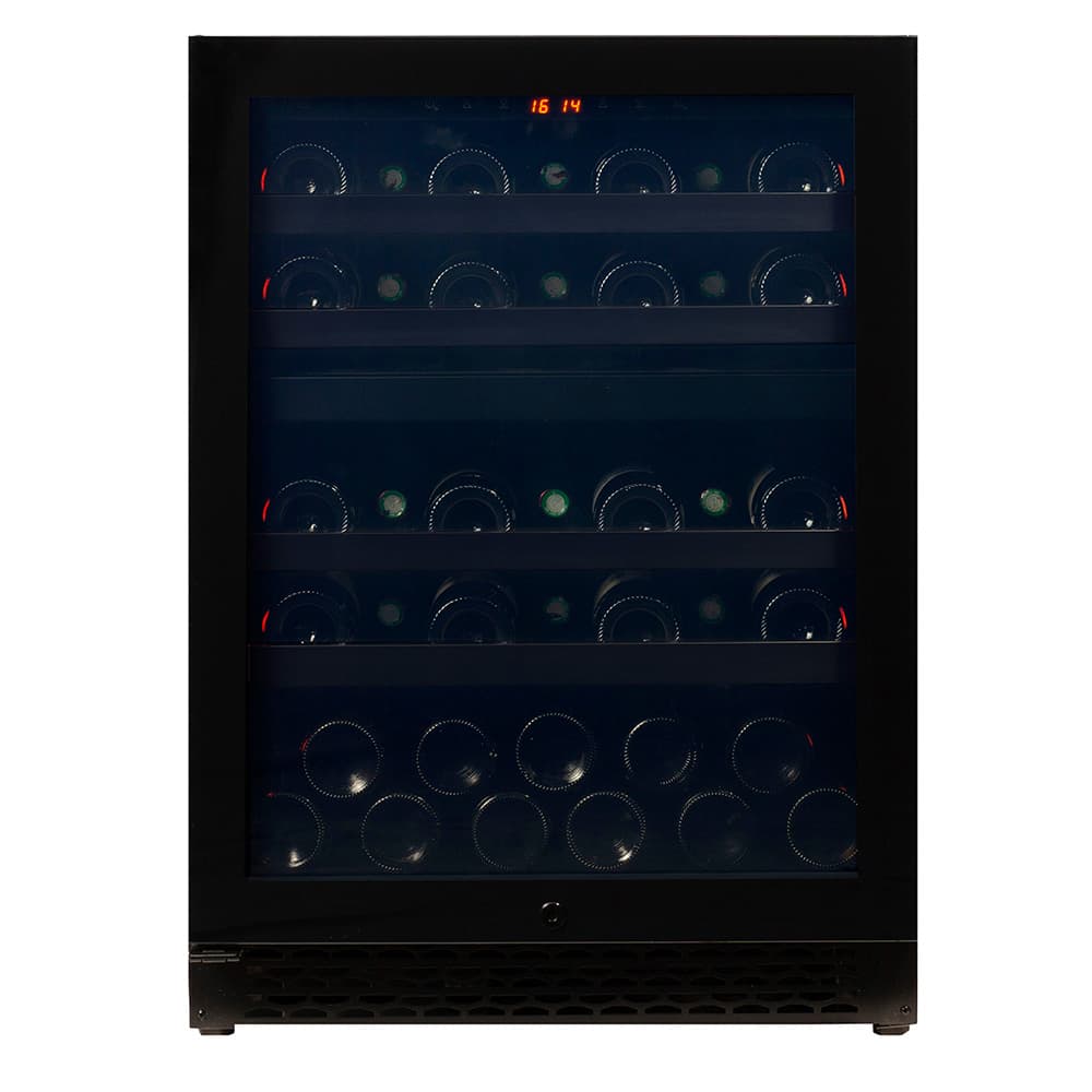 Majestic 39 bottles - 2 zones - Black glass front