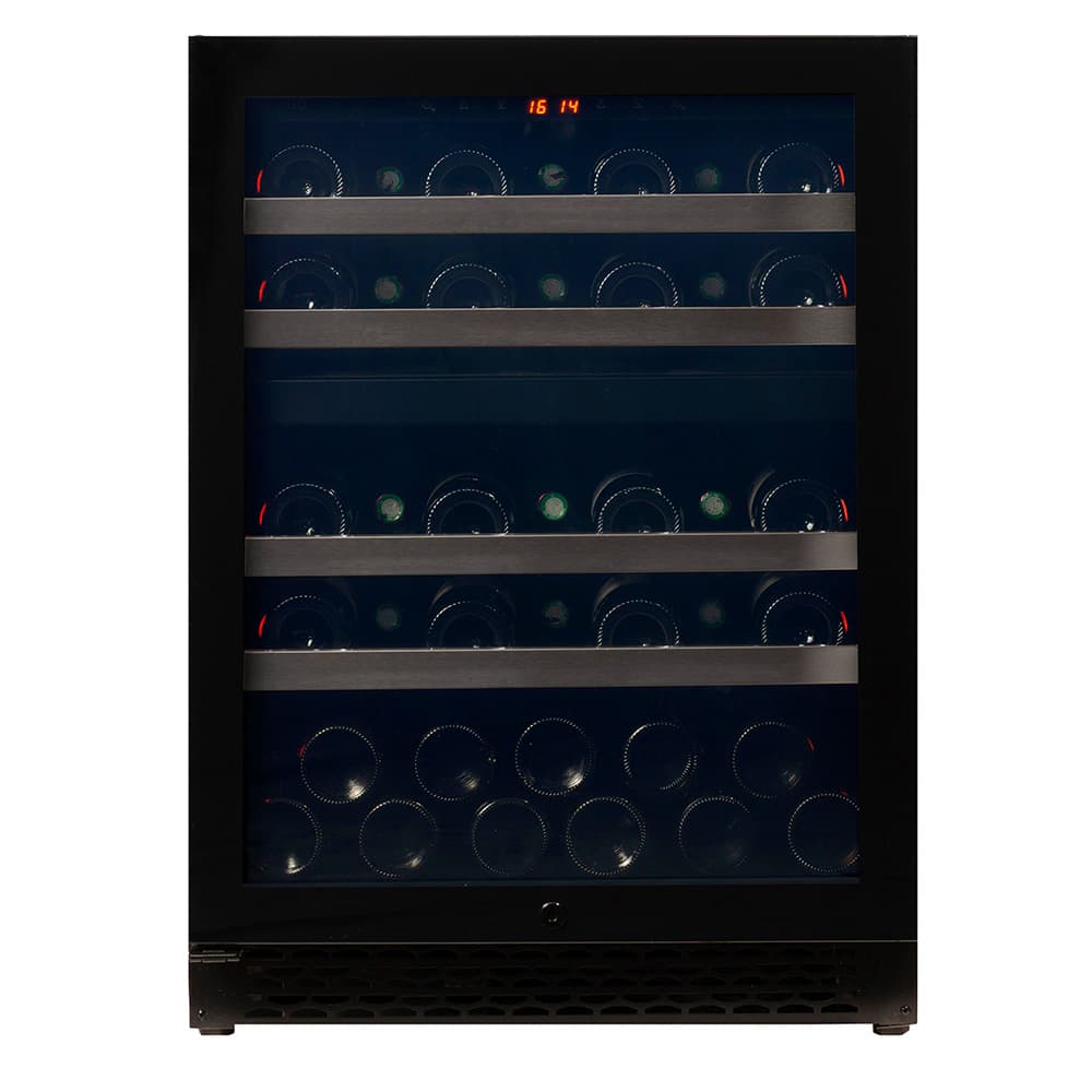 Majestic 39 bottles - 2 zones - Black glass front