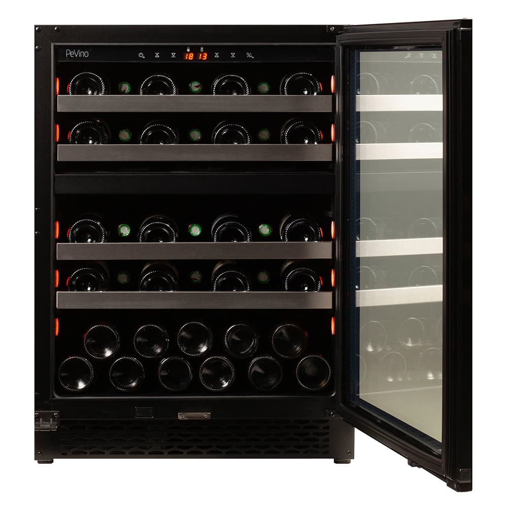 Majestic 39 bottles - 2 zones - Black glass front