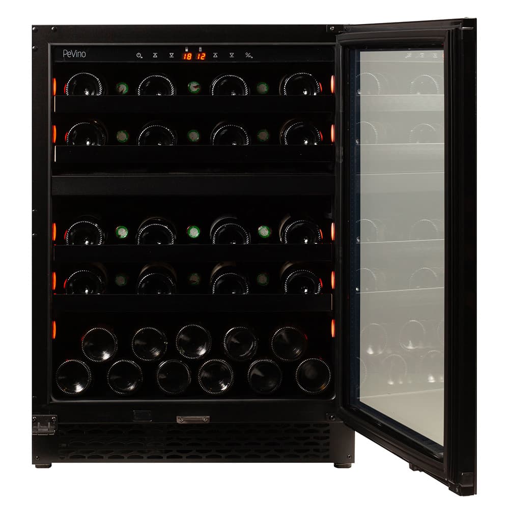 Majestic 39 bottles - 2 zones - Black glass front