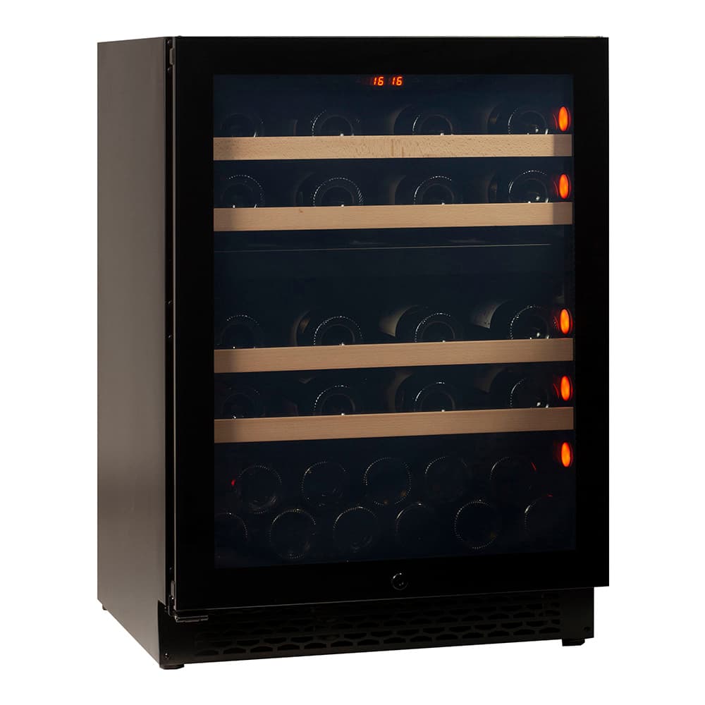Majestic 39 bottles - 2 zones - Black glass front