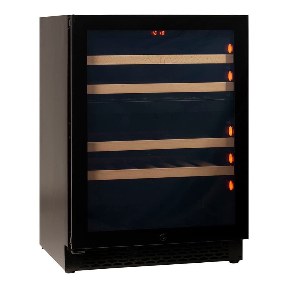 Majestic 39 bottles - 2 zones - Black glass front