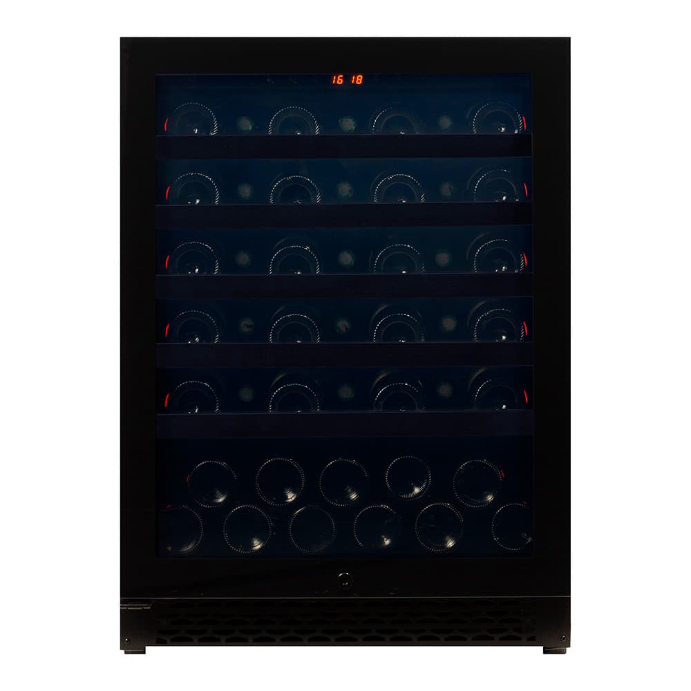 Majestic 46 bottles - 1 zone - Black Glassfront