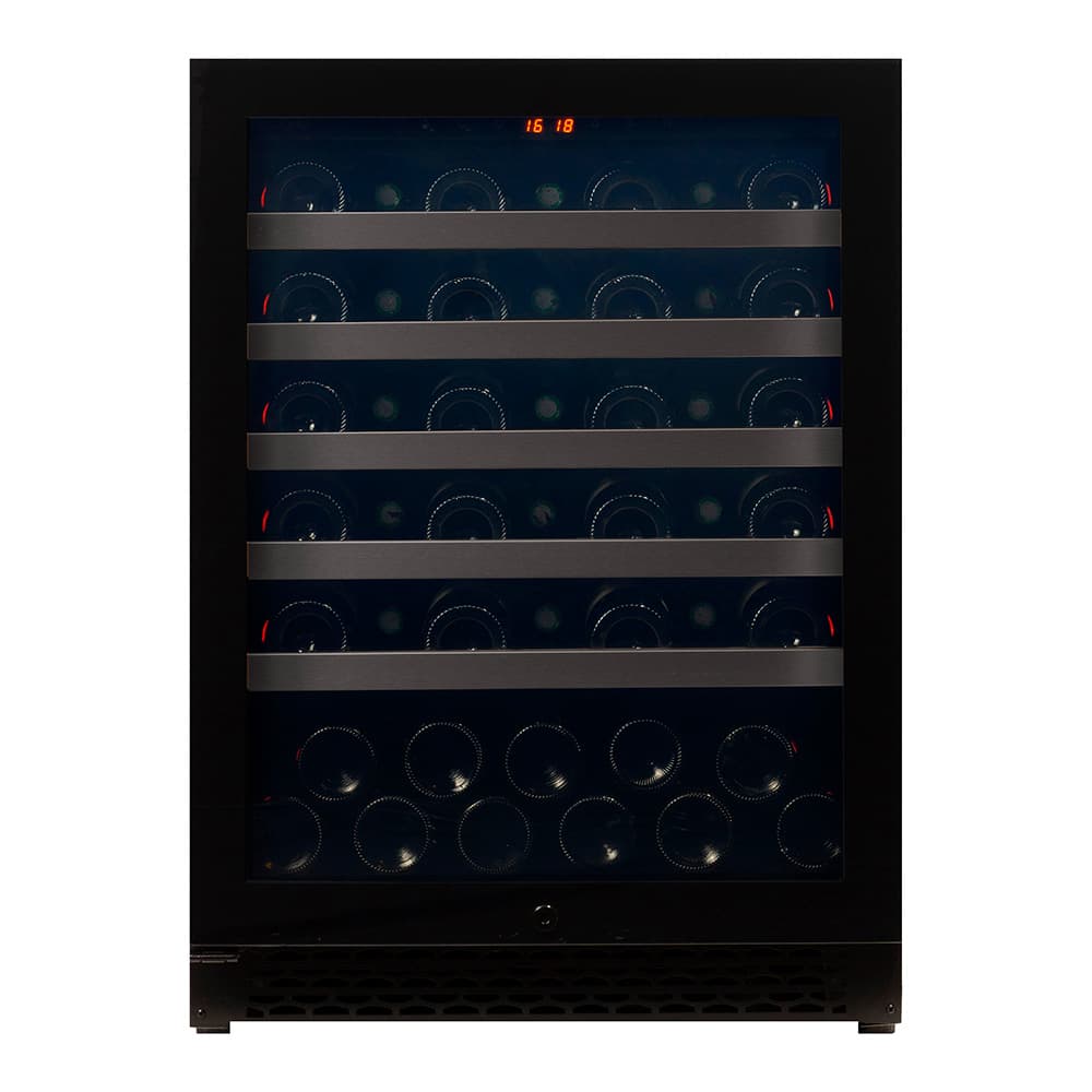 Majestic 46 bottles - 1 zone - Black Glassfront