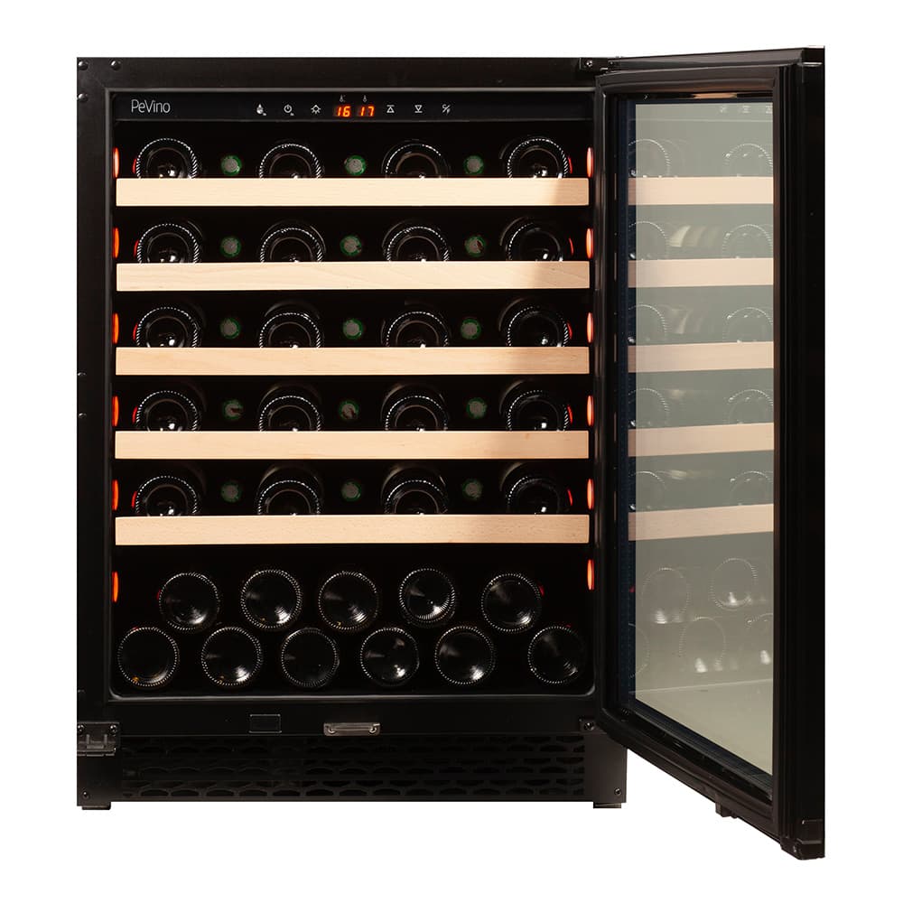 Majestic 46 bottles - 1 zone - Black Glassfront