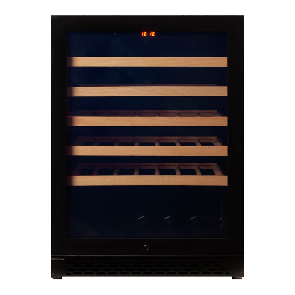 Majestic 46 bottles - 1 zone - Black Glassfront