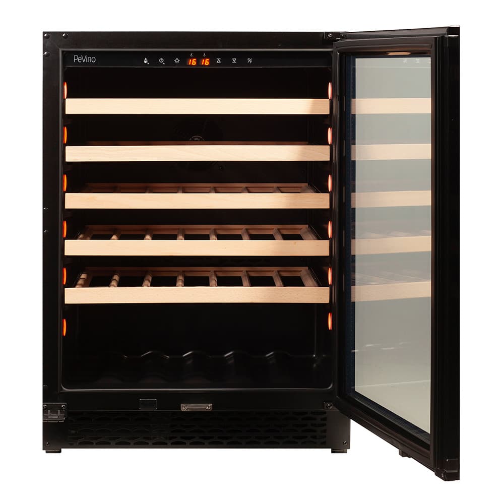 Majestic 46 bottles - 1 zone - Black Glassfront