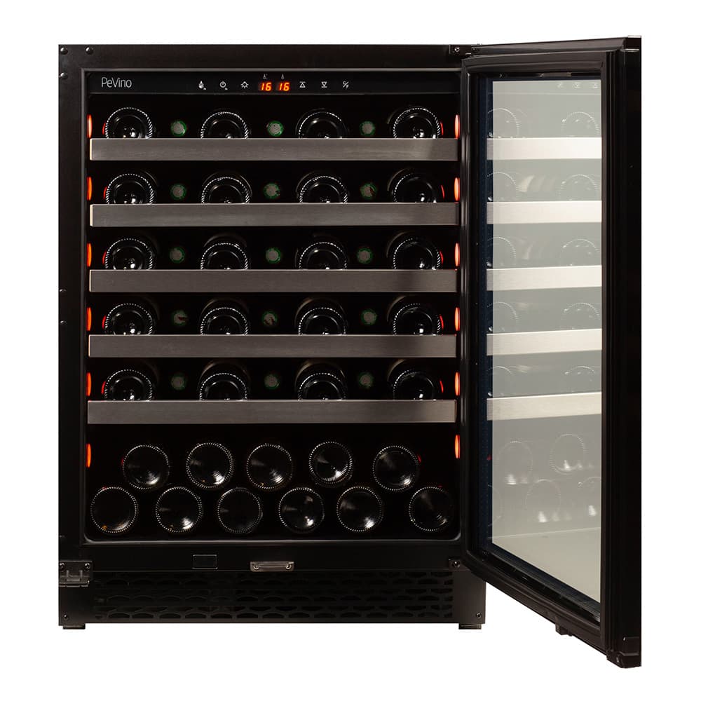 Majestic 46 bottles - 1 zone - Black Glassfront