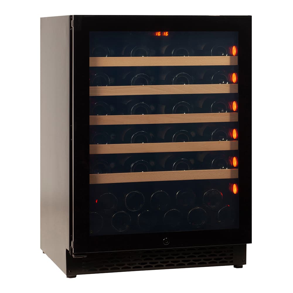 Majestic 46 bottles - 1 zone - Black Glassfront
