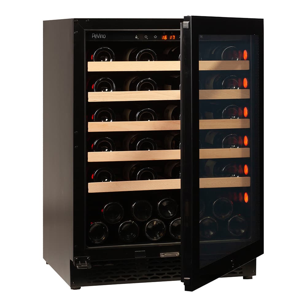 Majestic 46 bottles - 1 zone - Black Glassfront