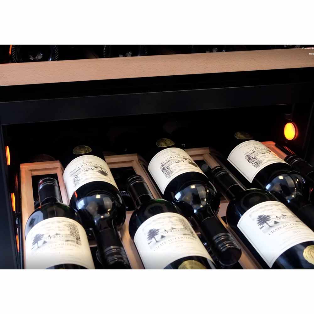 Majestic 46 bottles - 1 zone - Black Glassfront