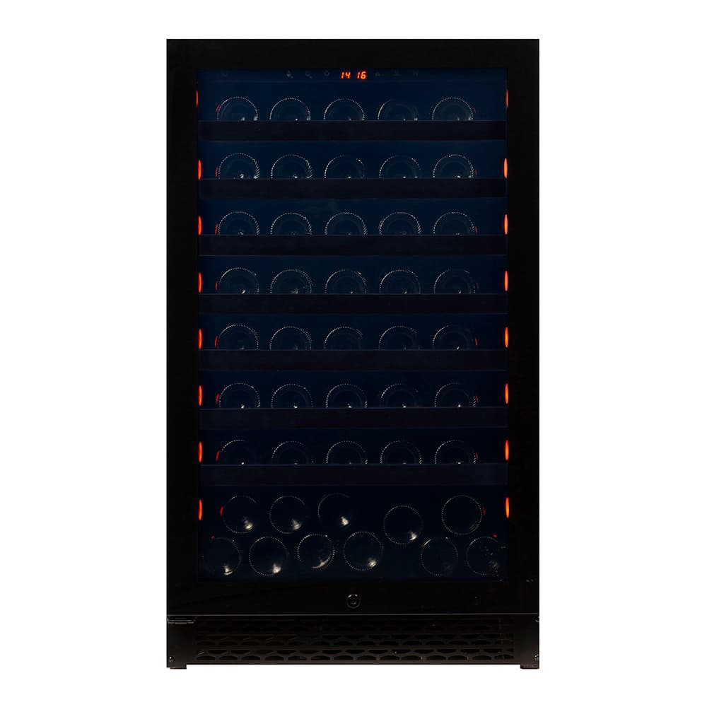 Majestic 83 bottles - 1 zone - Black glass front
