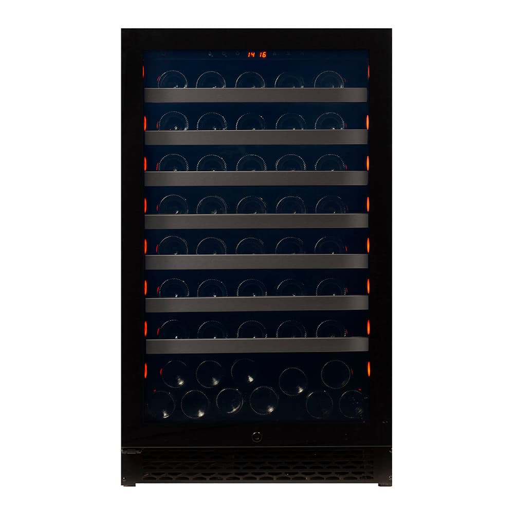 Majestic 83 bottles - 1 zone - Black glass front