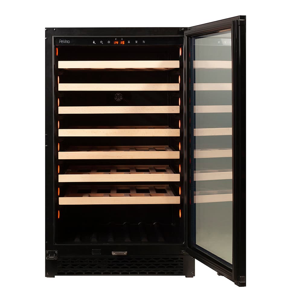 Majestic 83 bottles - 1 zone - Black glass front