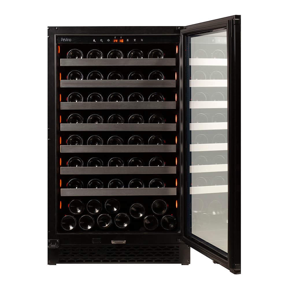 Majestic 83 bottles - 1 zone - Black glass front