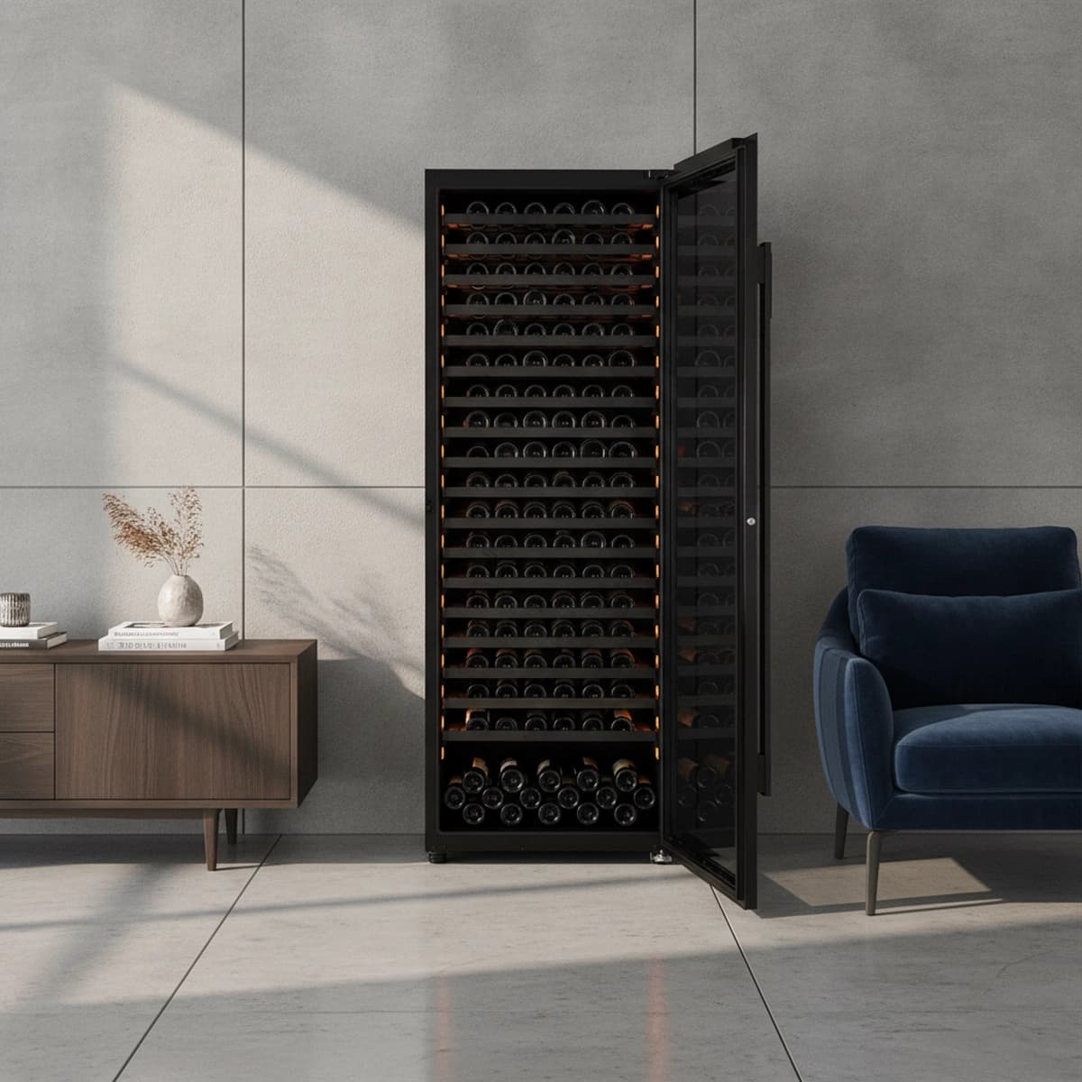 Imperial Giant 267 bottles - Single zone - Black glass front