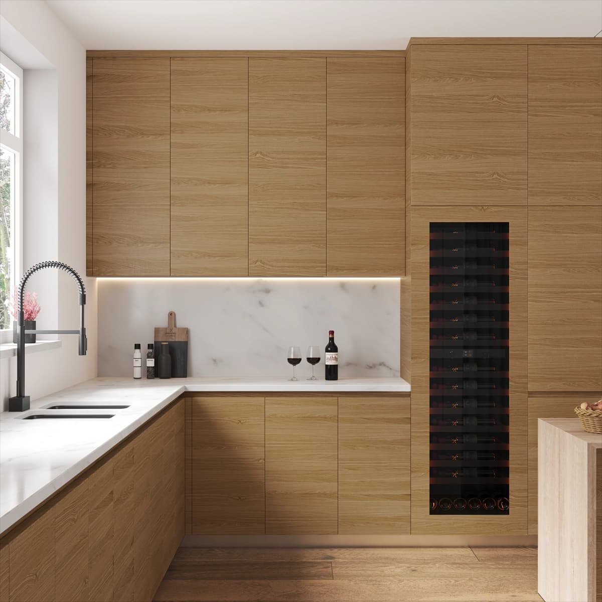 Imperial 95 bottles - push open - 2 zones - Kitchen door