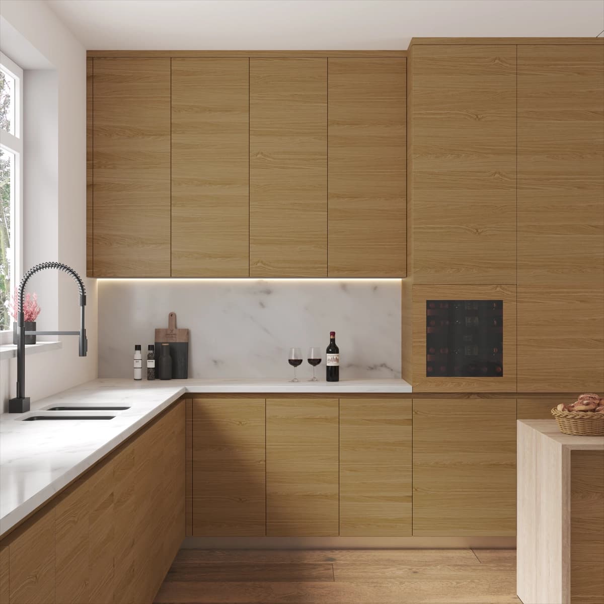 Imperial 23 bottles - push open - 2 zones - Kitchen door