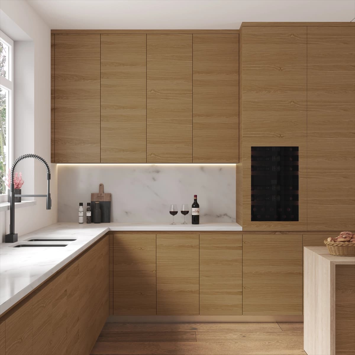 Imperial 40 bottles - push open - 2 zones - Kitchen door