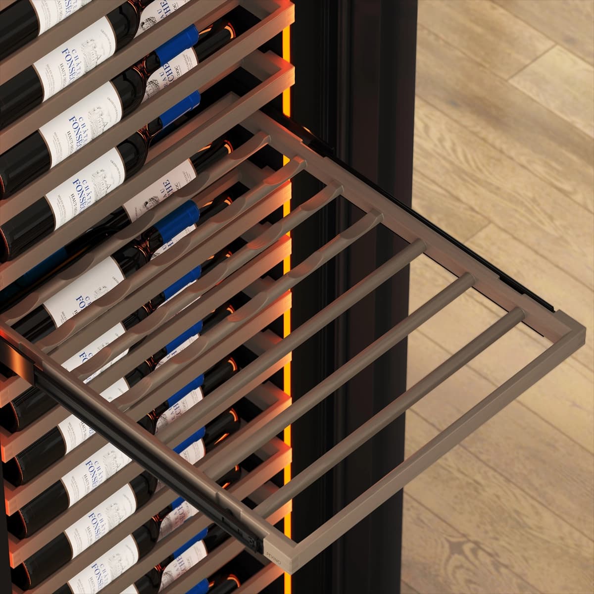 Majestic 125 bottles - 1 zone - Black glass front