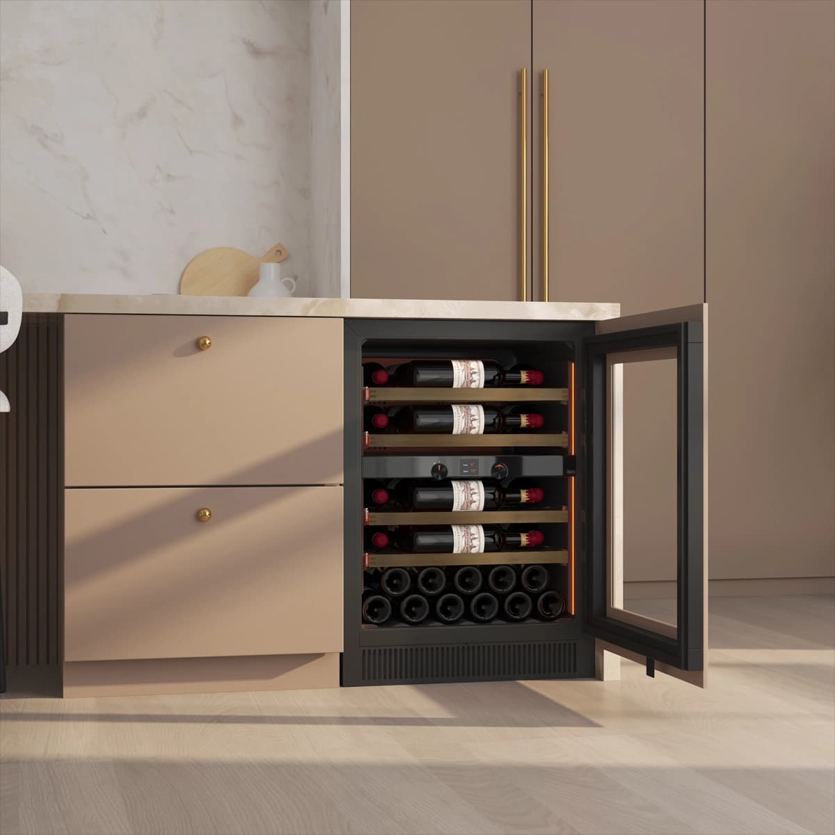 Majestic 35 bottles - 2 zones - Kitchen door