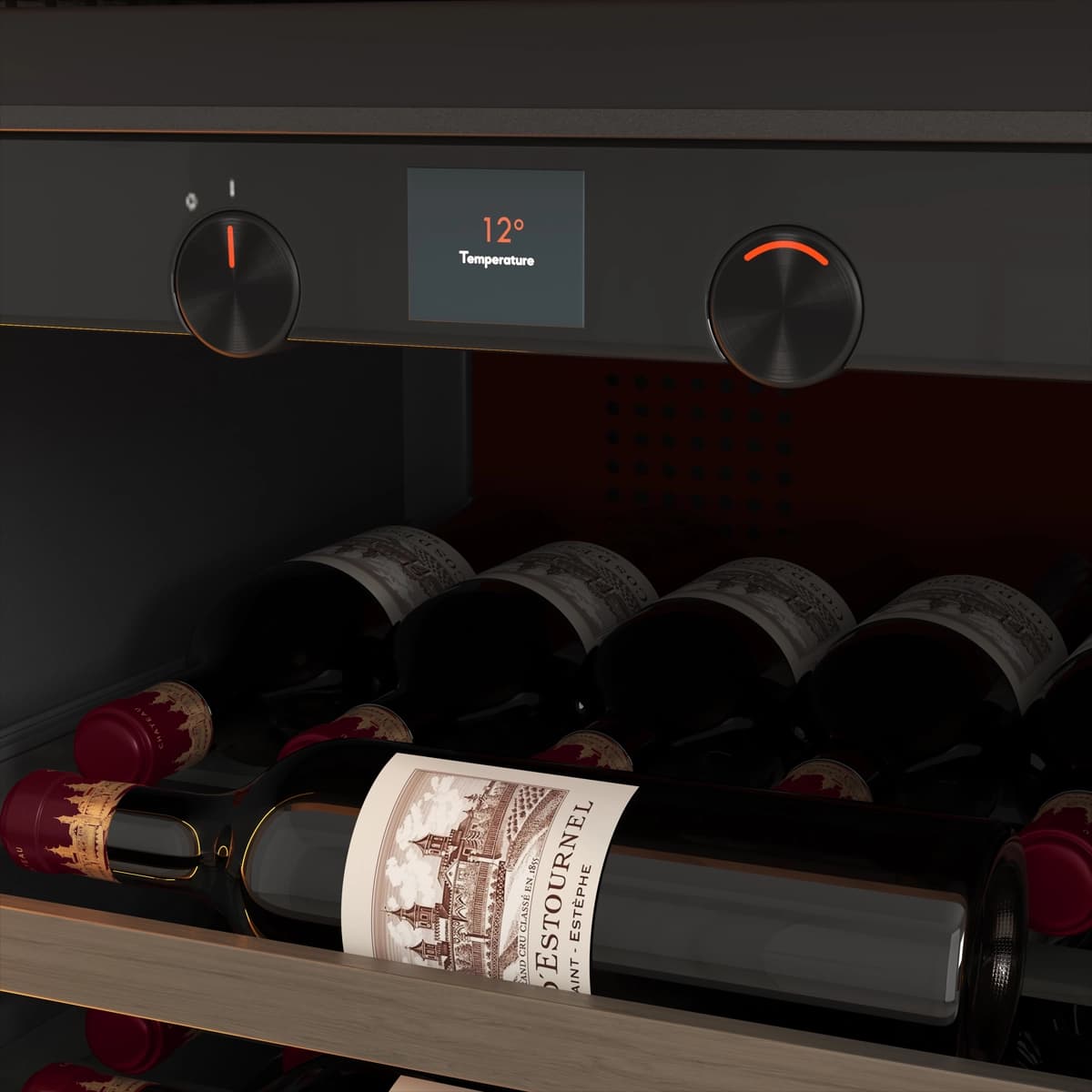 Majestic SB 35 bottles - 1 zone - Black Glassfront
