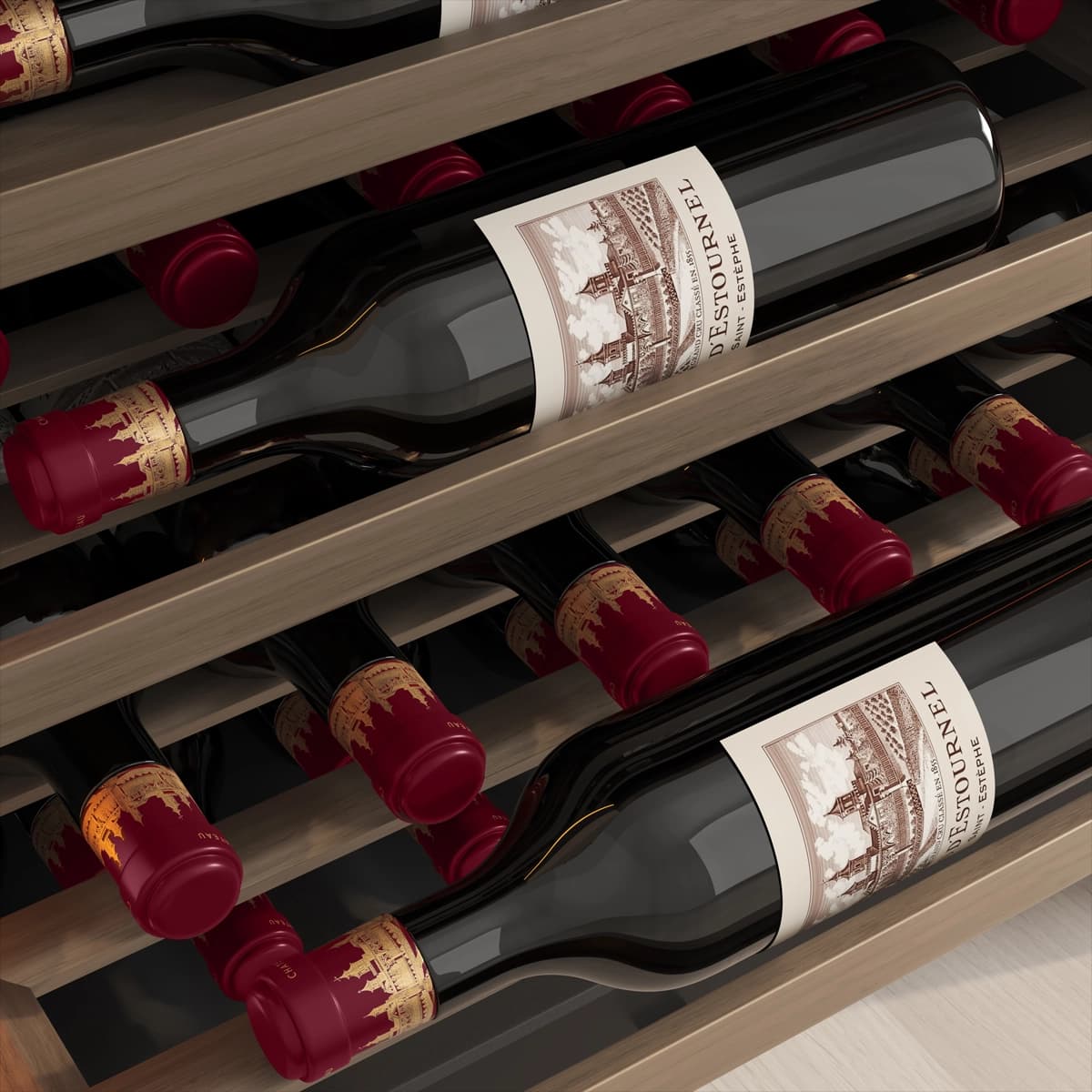 Majestic SB 35 bottles - 1 zone - Black Glassfront