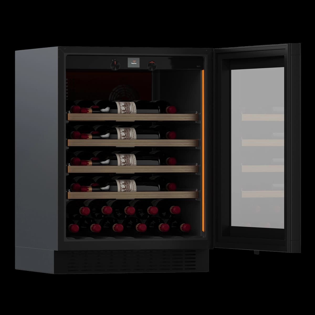 Majestic SB 35 bottles - 1 zone - Black Glassfront