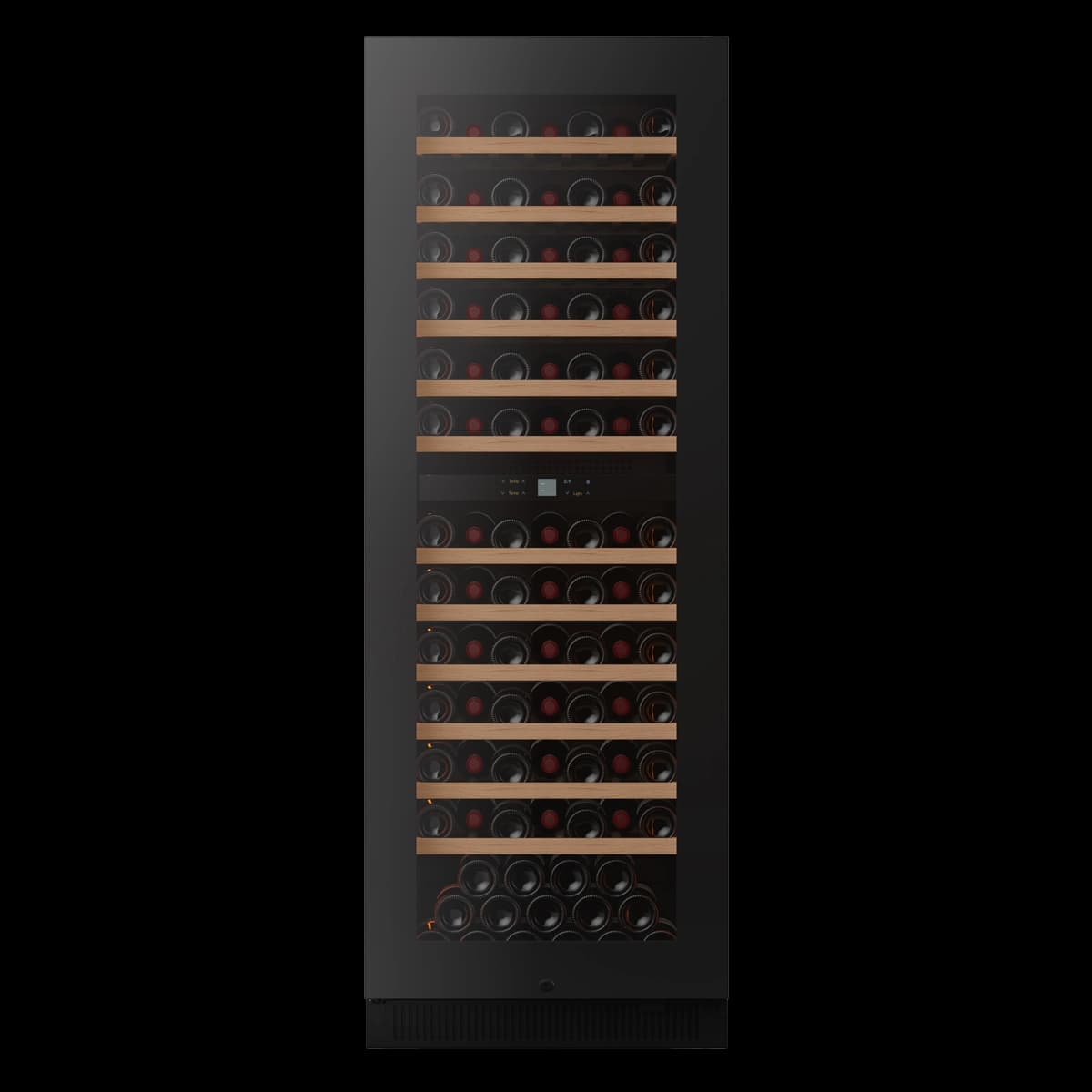 Noble 123 bottles - 2 zones - Black glass front