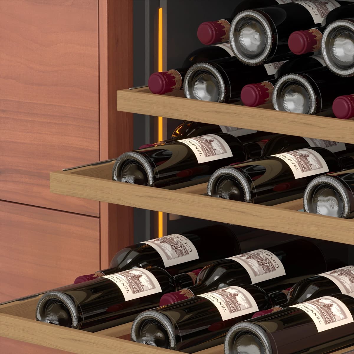 Noble 39 bottles - 2 zones - Black glass front