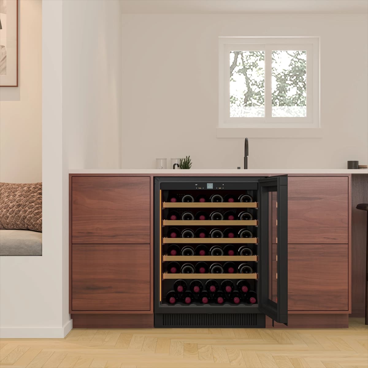Noble 41 bottles - 1 zone - Black Glassfront